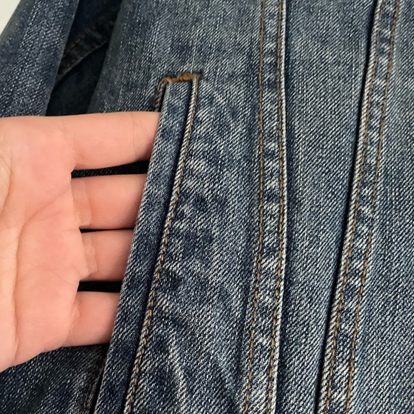 Loved, Levi’s Vintage Classic Men’s Jean Jacket with Sherpa Lining size Small S - Picture 5 of 16